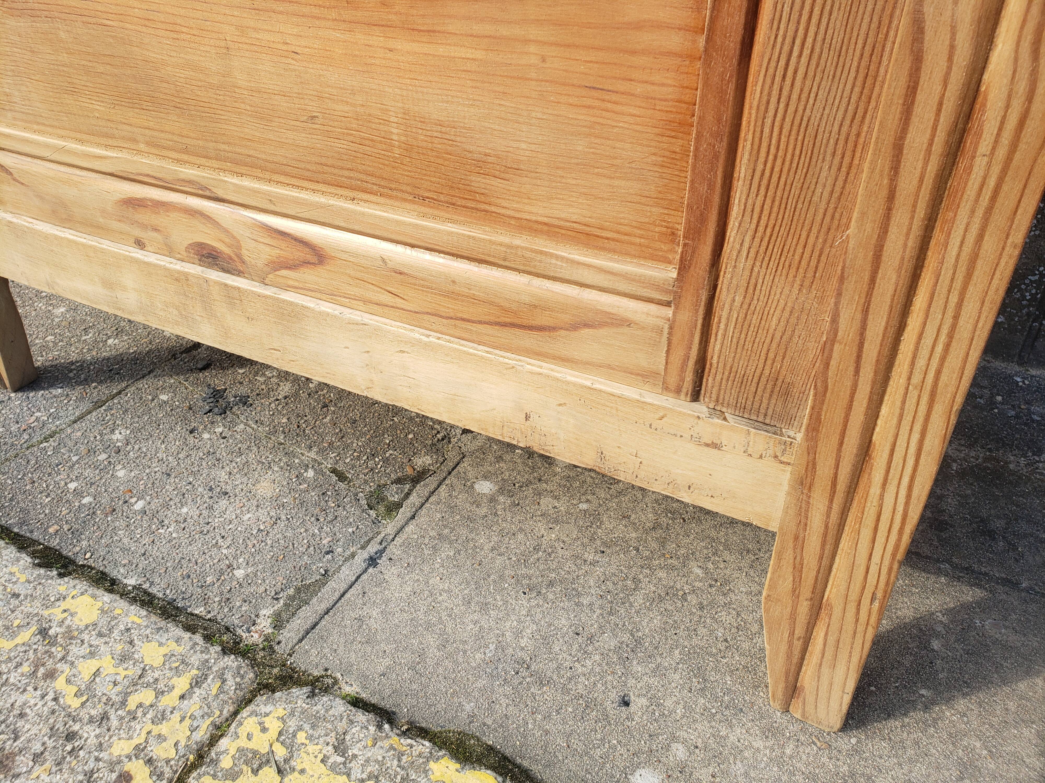 Parisian cabinet glazed raw wood