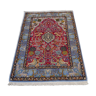 Isfahan handmade persian wool and silk carpet 168 x 112