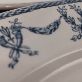 Set of 7 flat plates terre de fer u&c sarreguemines and digoin