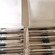 Table knives Émile Bergeron Silver-plated Rococo Style Louis XV