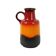 Fat Lava West Germany Vase Earthenware Scheurich Orange Red Black 408-40