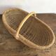 Grand panier ovale clair