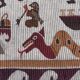 Belle tapisserie tribale péruvienne d'époque art déco