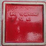 Large BAY Keramik Floor Vase 45 cm Red Vintage West Germany Bodo Mans