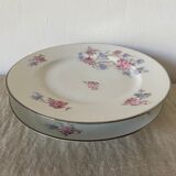 Porcelain cake plates on foot