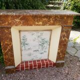 Wooden fireplace