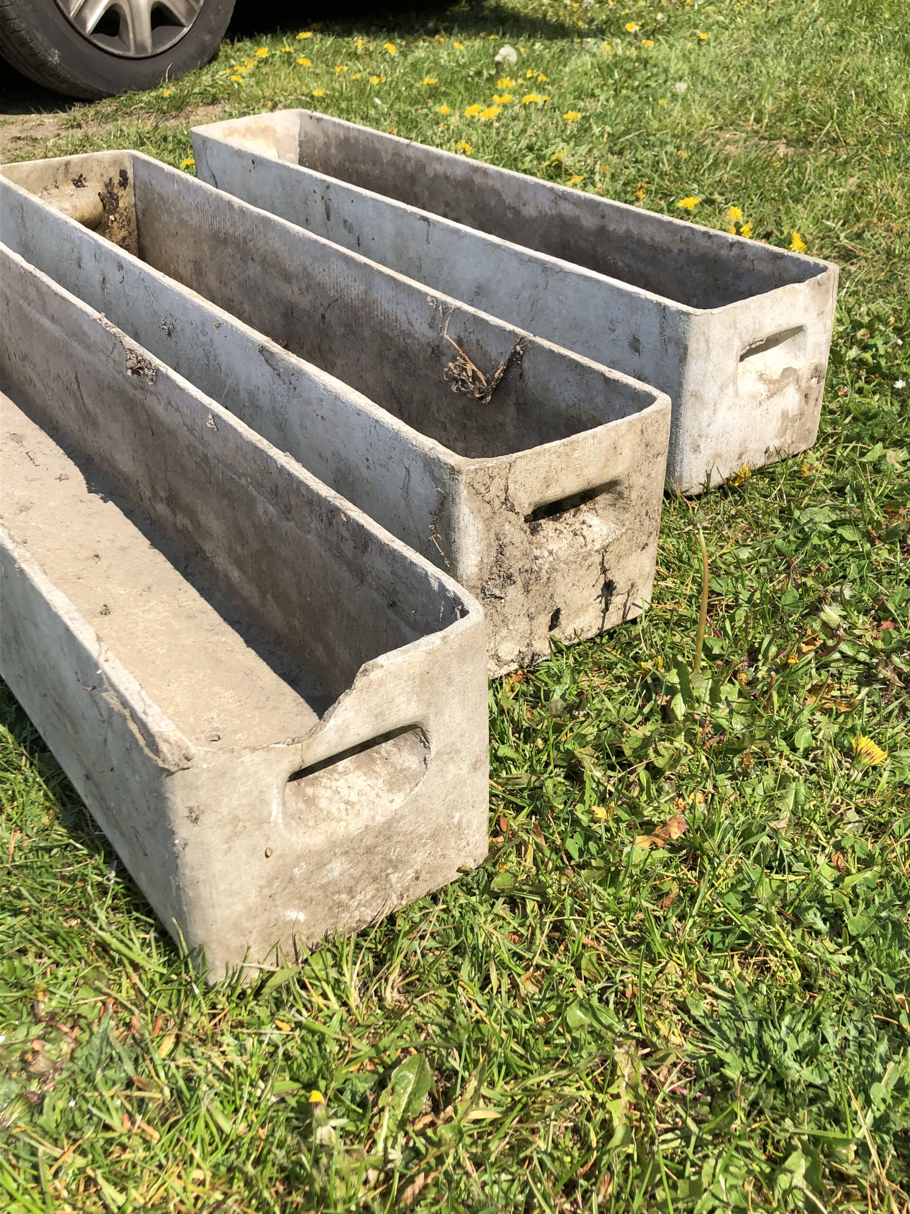 Three cement planter 1950