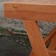 Solid pine desk, 1960s