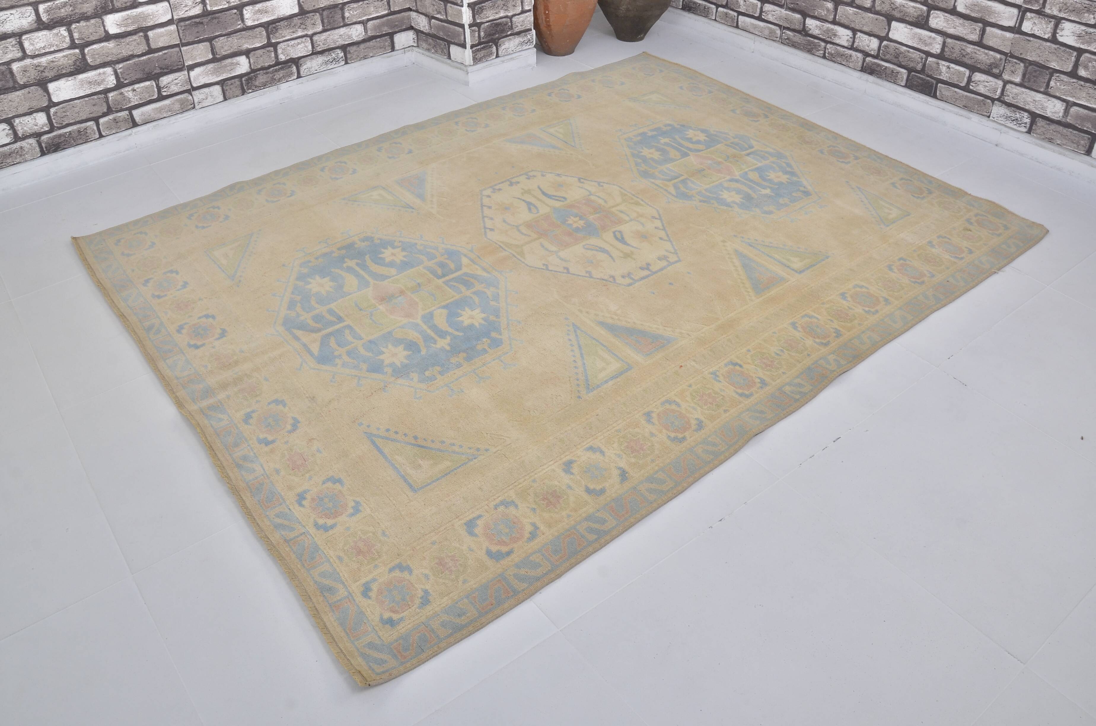 Bohemian Soft Colour Oushak Vintage Rug sku 2038