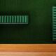 Teak sideboard with sliding door and drawers, 1960s.