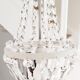 Lustre montgolfière à pampilles de cristal , ancien