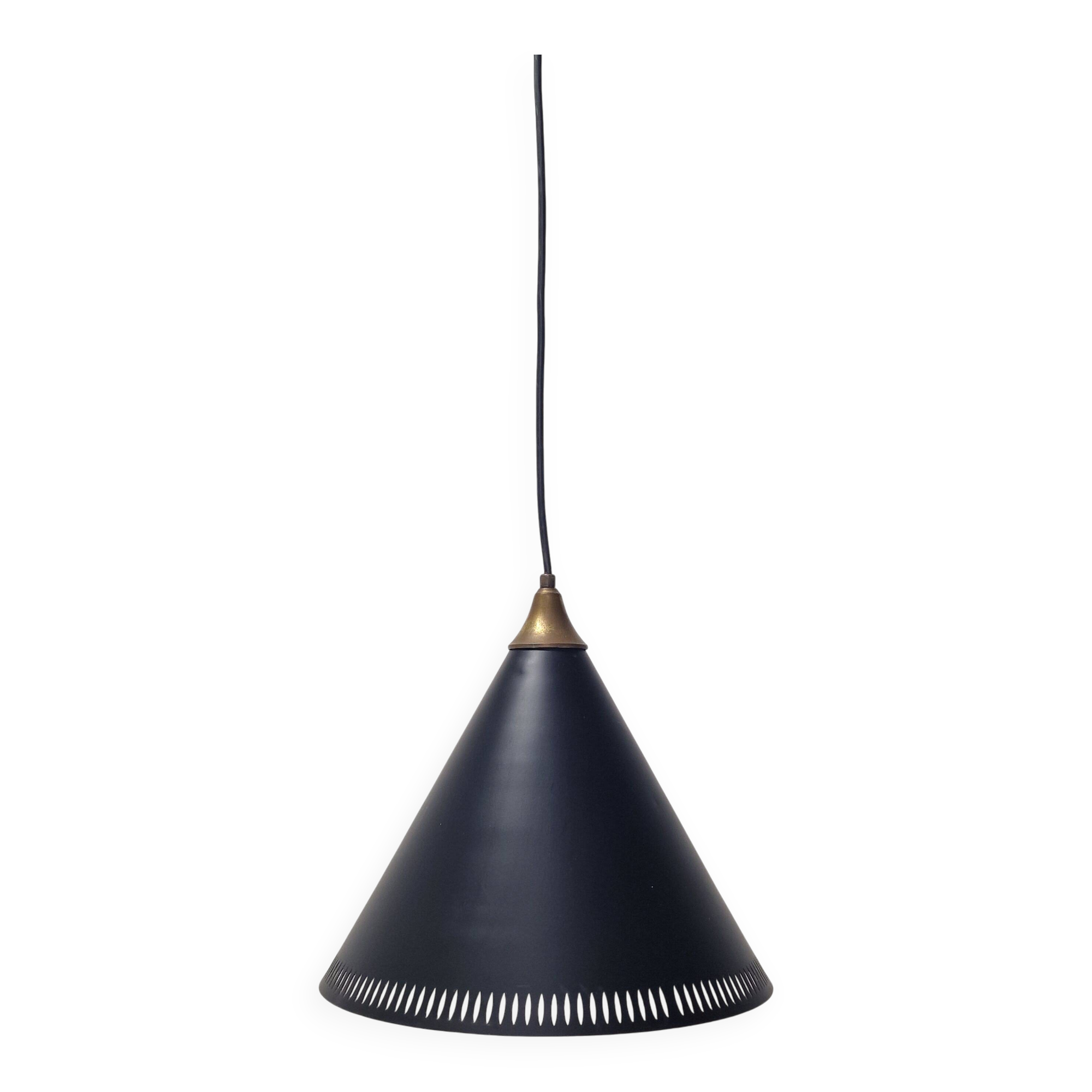 Bent Karlby for Lyfa, “Kegle” Pendant Lamp, Denmark, 1970s