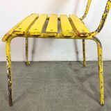 Vintage Yellow Industrial Chair, 1960s