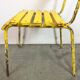 Chaise industrielle vintage jaune, années 1960
