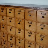 Dutch Beech Industrial Apothecary / Workshop Cabinet, circa 1950s