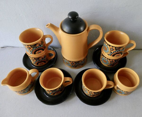 Service à café en céramique, années 70