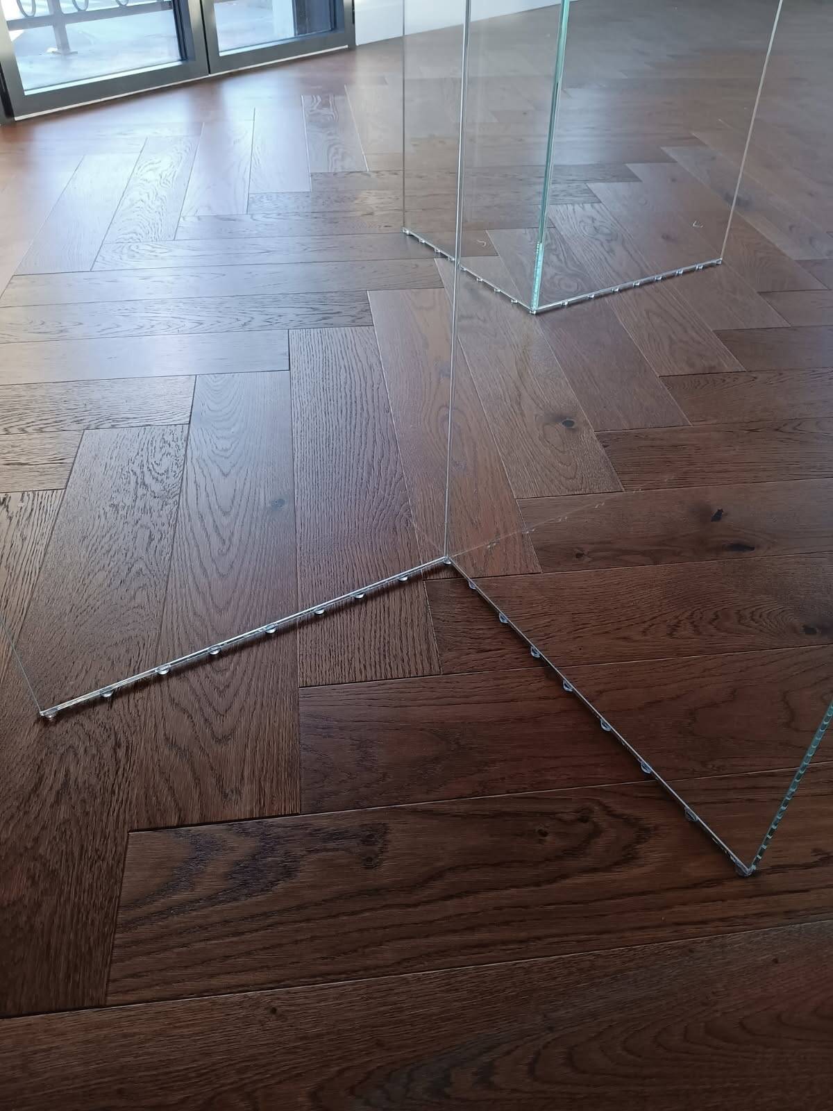 Kave Home table – "Lotty" model Oak & glass – in perfect condition