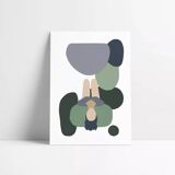 Blue clouds - art print (30 x 40) signed ackeogh