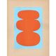 Collection of 9 abstract collages on paper - signed eawy