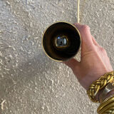 Vintage brass tube pendant light