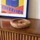 Angelo Mangiarotti style red marble centerpiece / bowl, Knoll Int. Italy 1970s