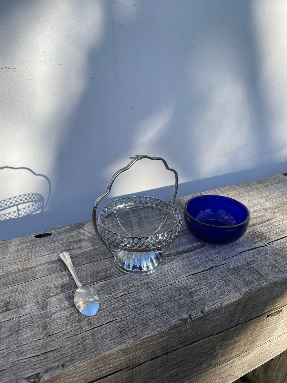 Silver-plated sugar bowl, 1970