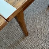Extendable farmhouse table with 2 vintage leaves
