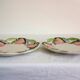 2 vintage apple barbotine plates signed Francesco Guarino
