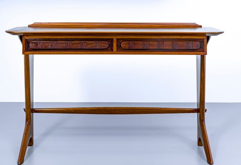 Console Ico Parisi walnut Italy 1950s