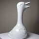 Vintage porcelain carafe from Limoges, white, model after Sandoz.