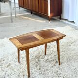 Small Coffee Table 50s – Geometric Marquetry & Compass Legs