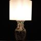 Nanking Earth-ware table lamp 1890s China