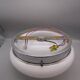 Vintage ceiling light in opaline and chrome metal