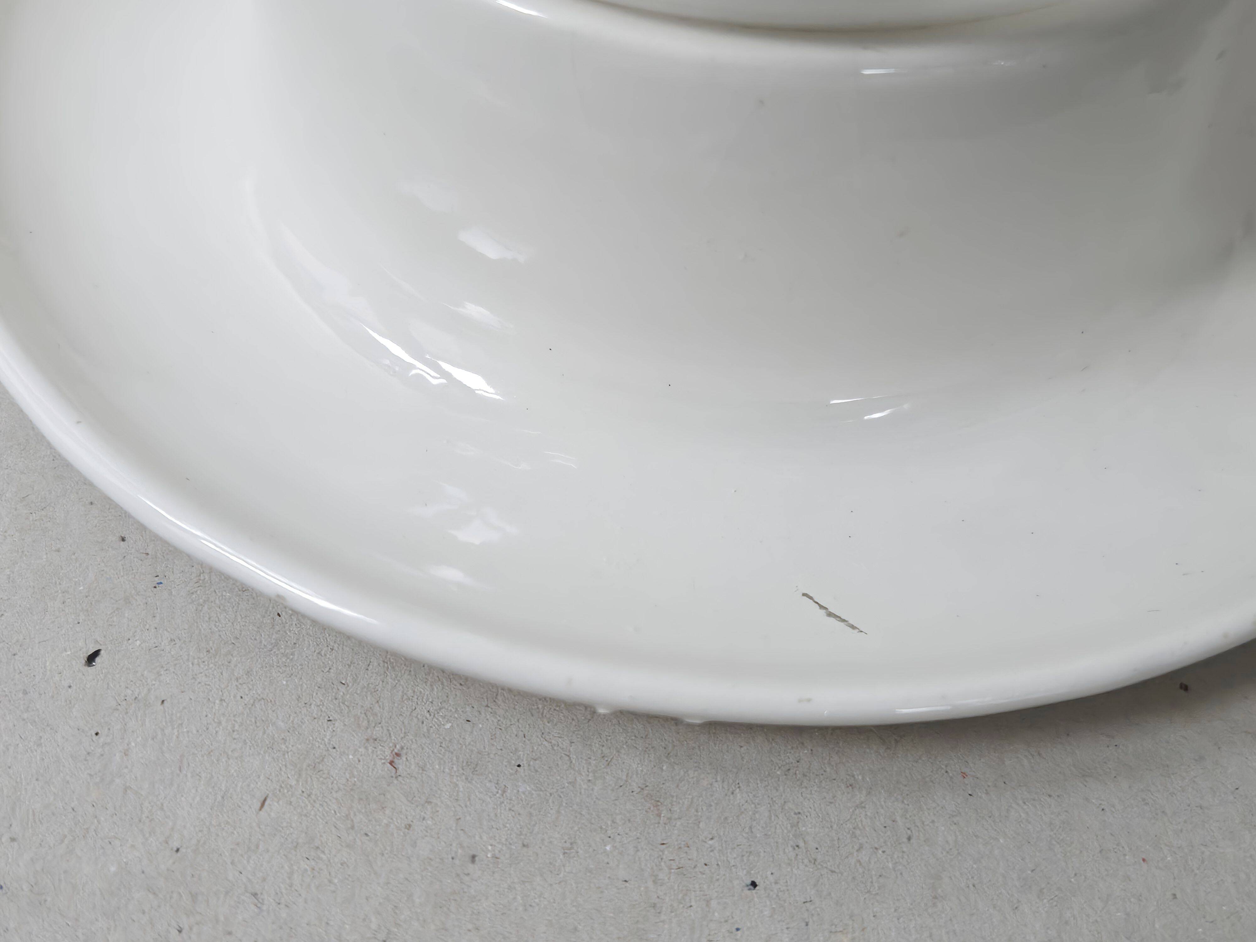 Lampe italienne en verre et céramique, 1960