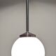 Art Deco opaline ball pendant light circa 1930