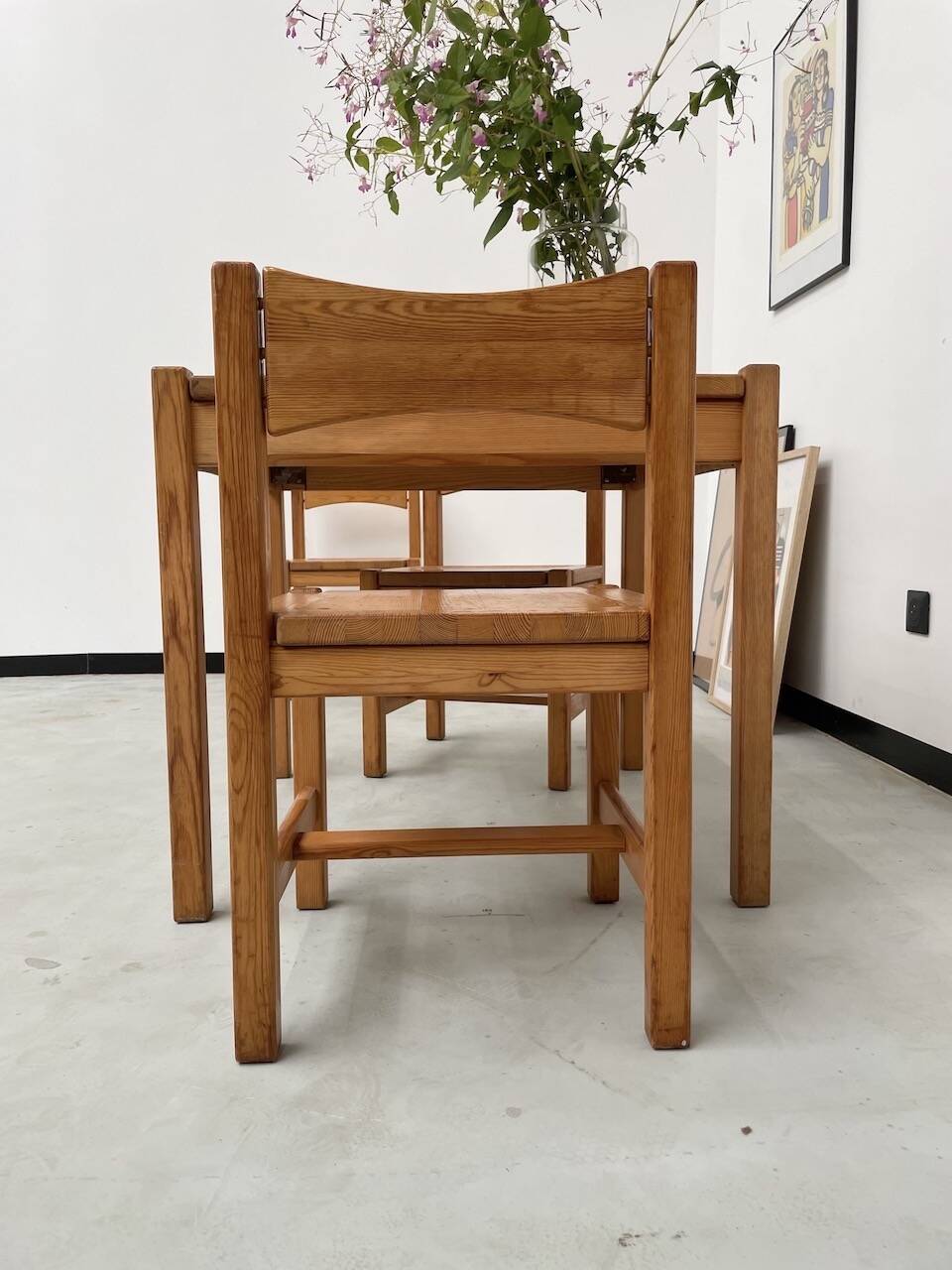 Table pin et chaises « hongisto » Ilmari Tapiovaara