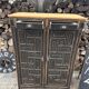 Storage furniture / Antique black wood and wood sideboard