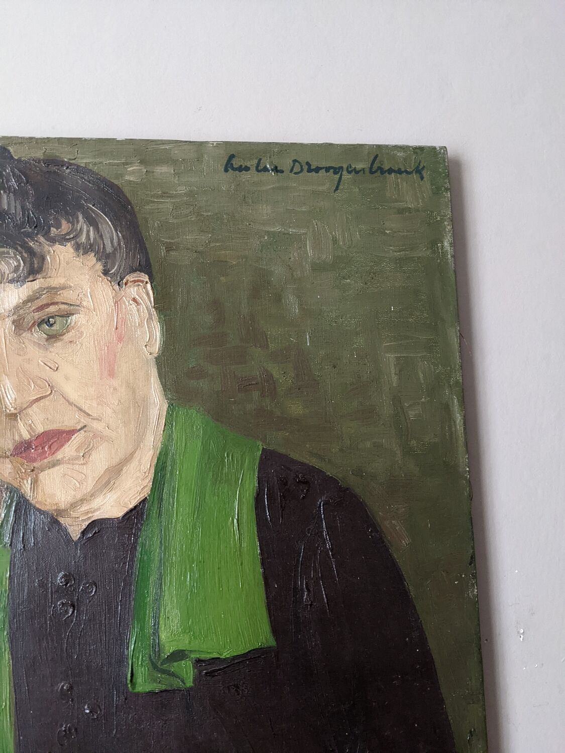 Oil on canvas old portrait alternative decoration countryside