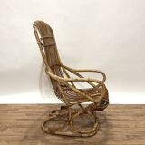 1960s rattan armchair