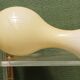 Vase de sol en verre opalin, couleur crème