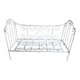 Small renovated wrought iron bed