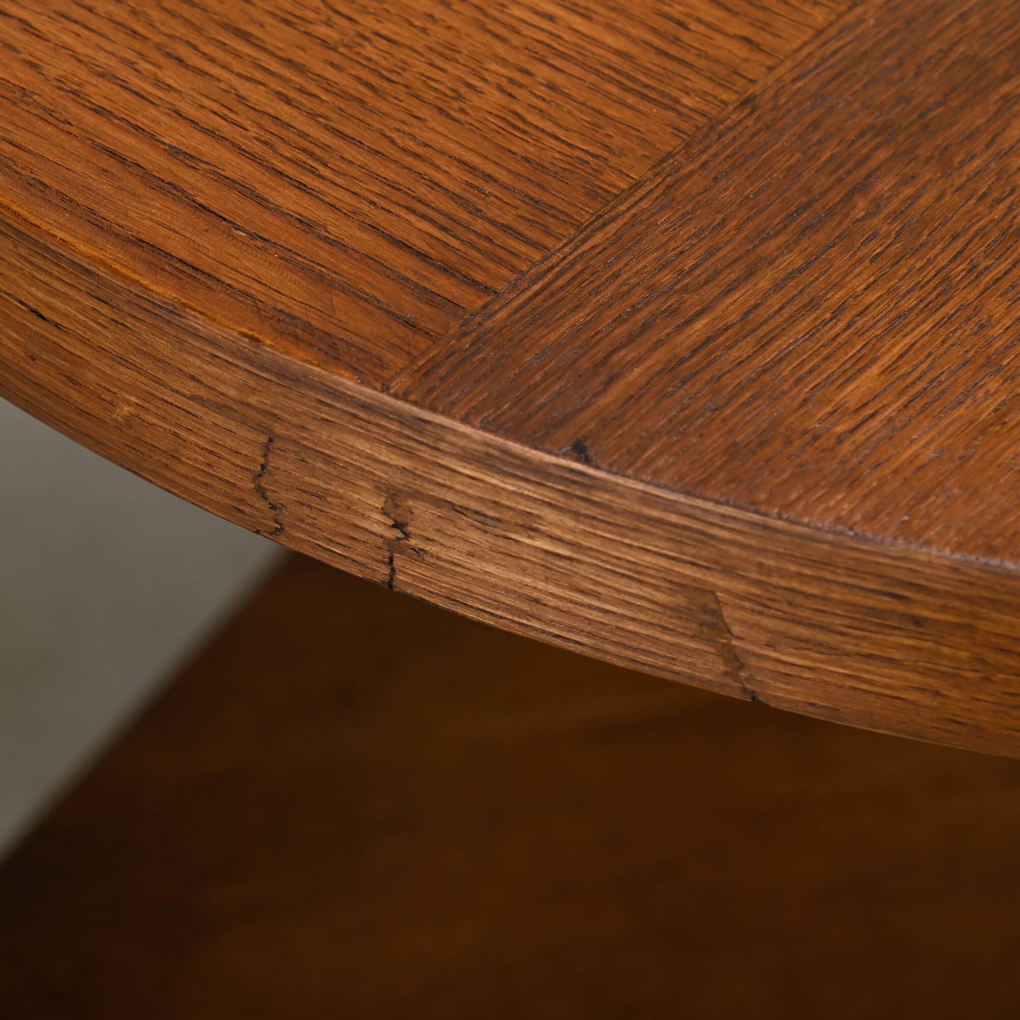 Dutch Art Deco Modernist Amsterdam School side table in Oak square inlay