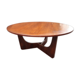 Rosewood veneer coffee table 1970