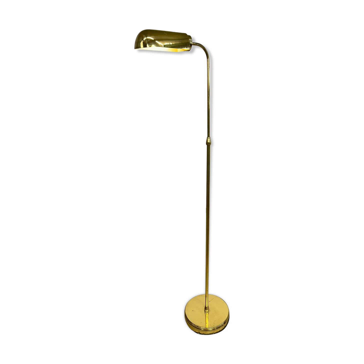 Mid-century brass floor lamp