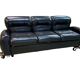 3 Room Living Room, Italy 1970/80 Black “adriano Piazessi”