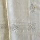 Sublime drap en lin dentelles broderies et monogramme