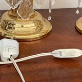 Pair of vintage gold accent lamps