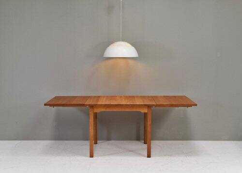 Scandinavian drop leaf dining table in oak, 1970s