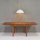 Scandinavian drop leaf dining table in oak, 1970s