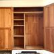 Parisian wardrobe made of solid wood